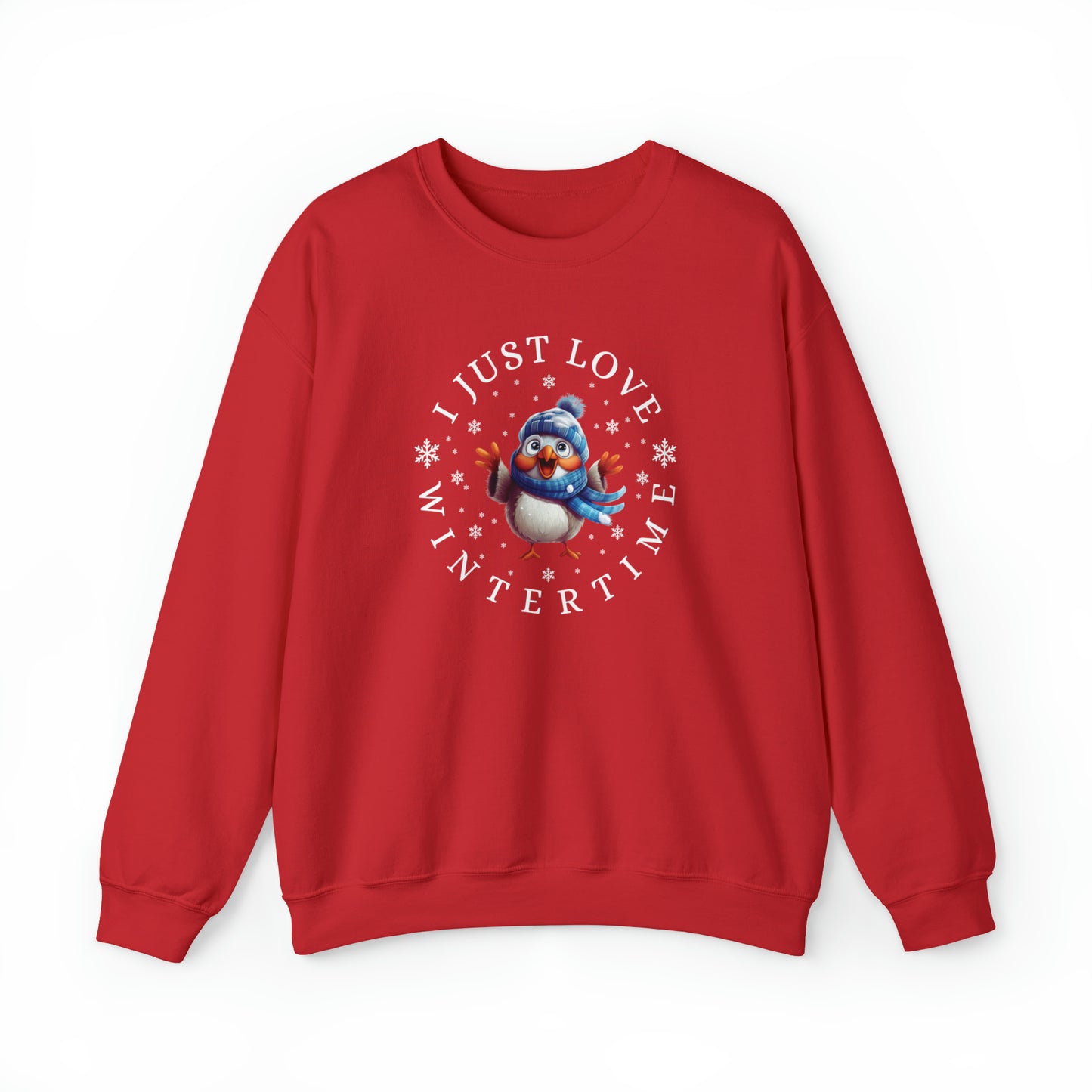 I Just Love Wintertime Unisex Crewneck Sweatshirt