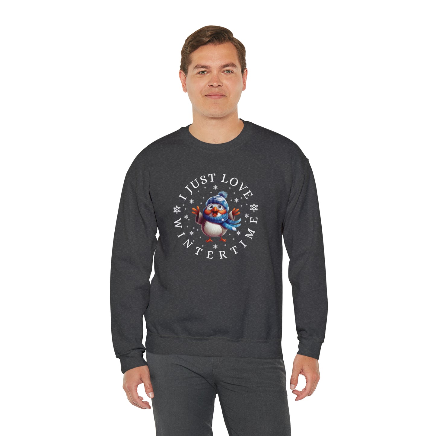 I Just Love Wintertime Unisex Crewneck Sweatshirt