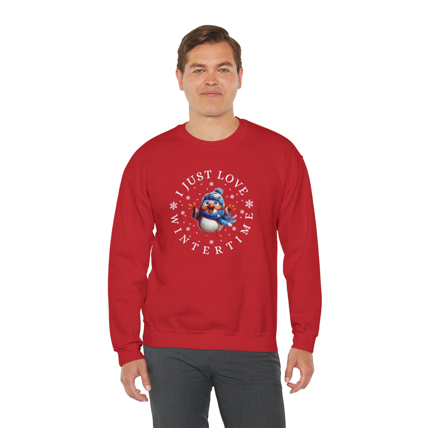 I Just Love Wintertime Unisex Crewneck Sweatshirt
