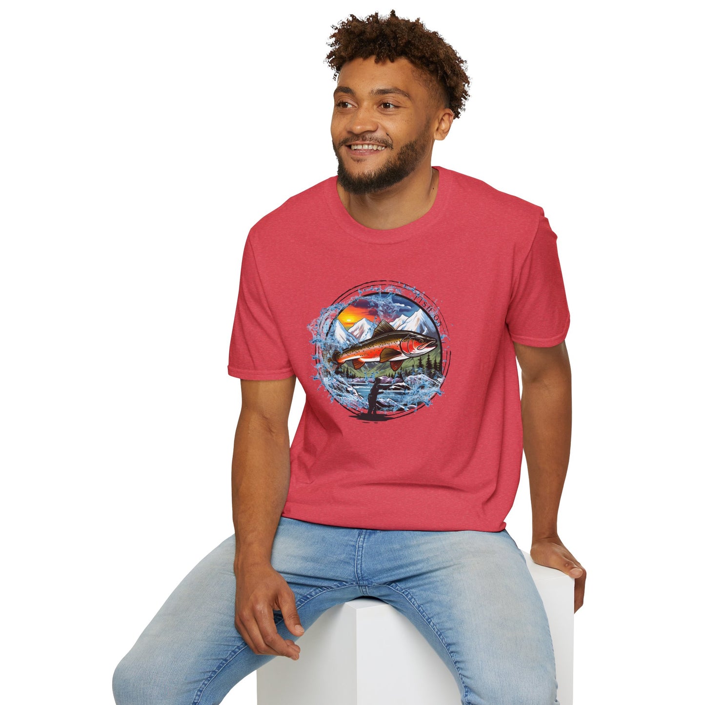 Fish On Unisex Softstyle T-Shirt