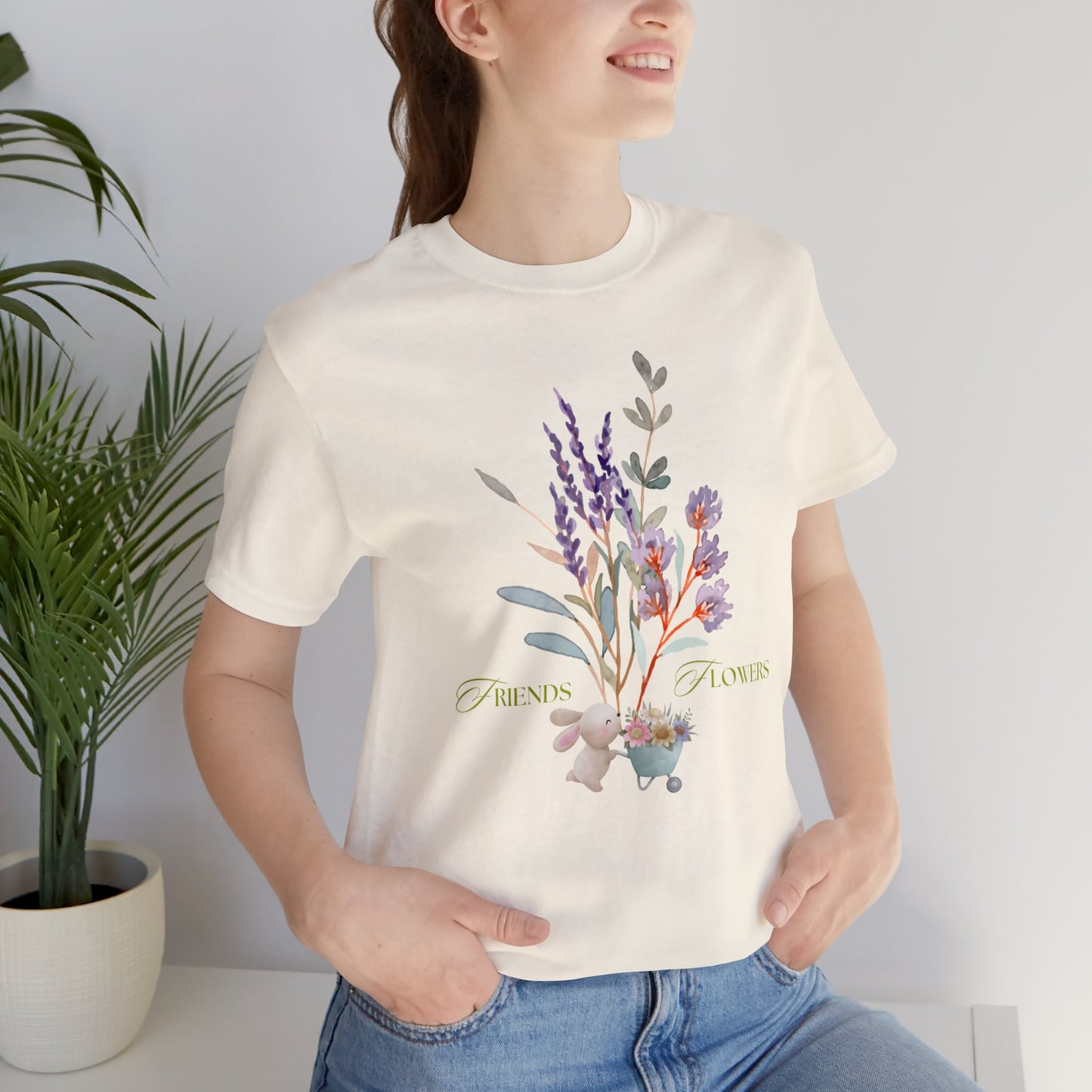 Friends and Flowers Jersey Tee