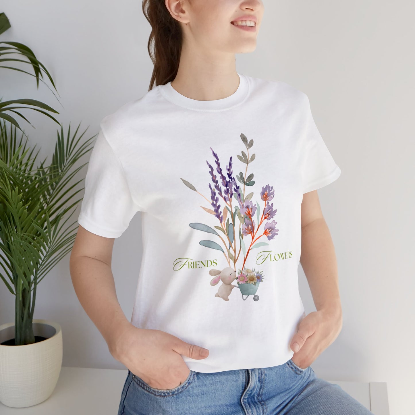 Friends and Flowers Jersey Tee