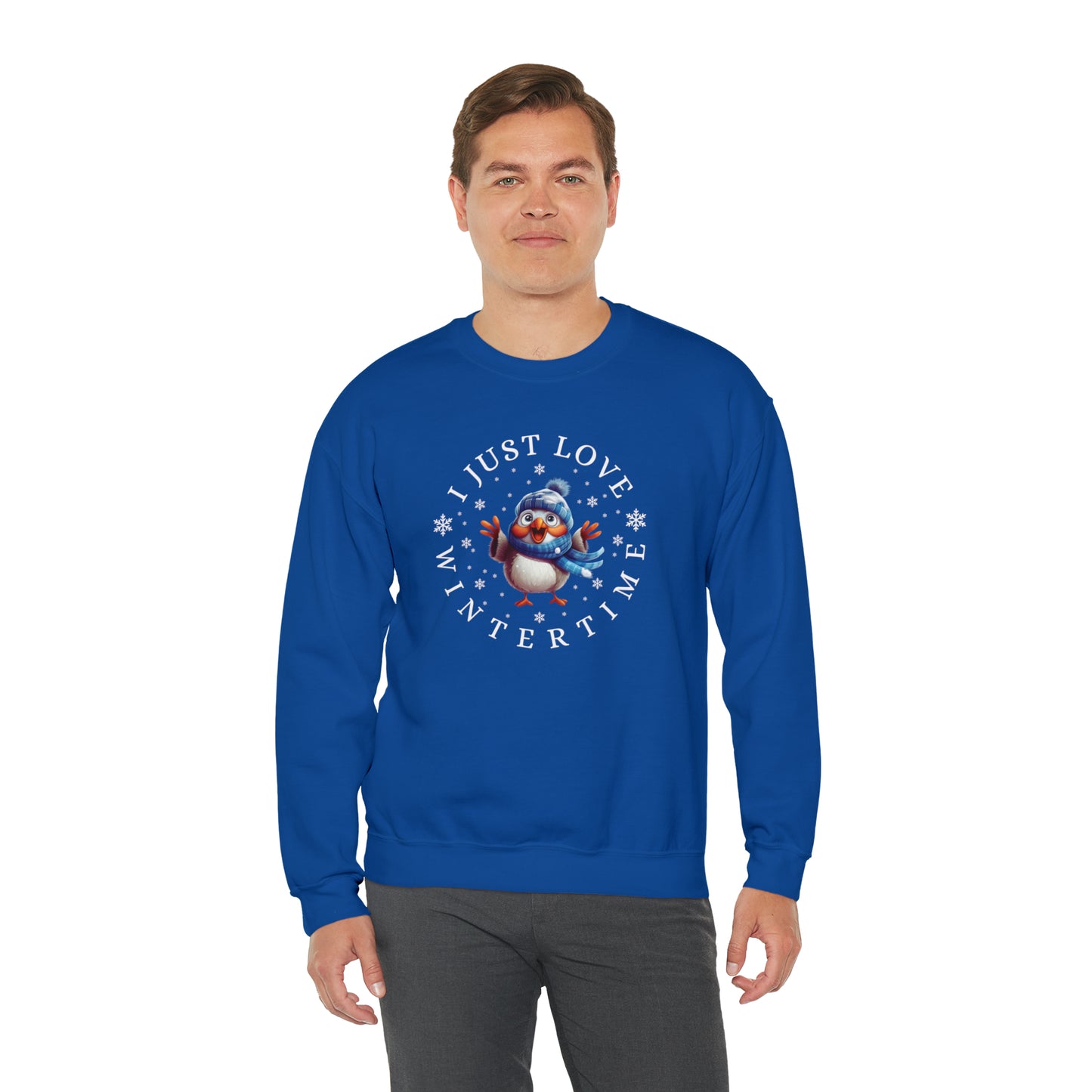 I Just Love Wintertime Unisex Crewneck Sweatshirt
