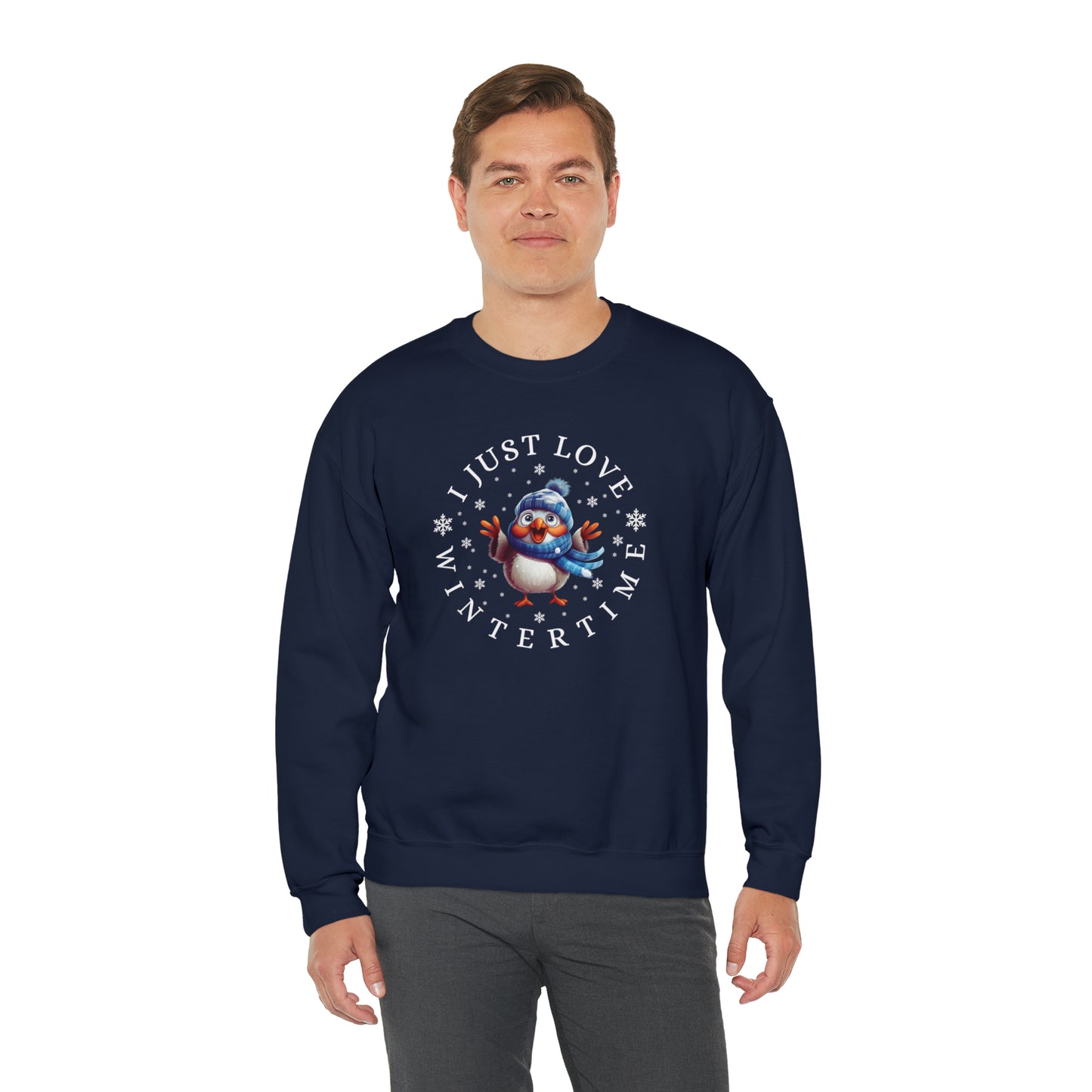 I Just Love Wintertime Unisex Crewneck Sweatshirt