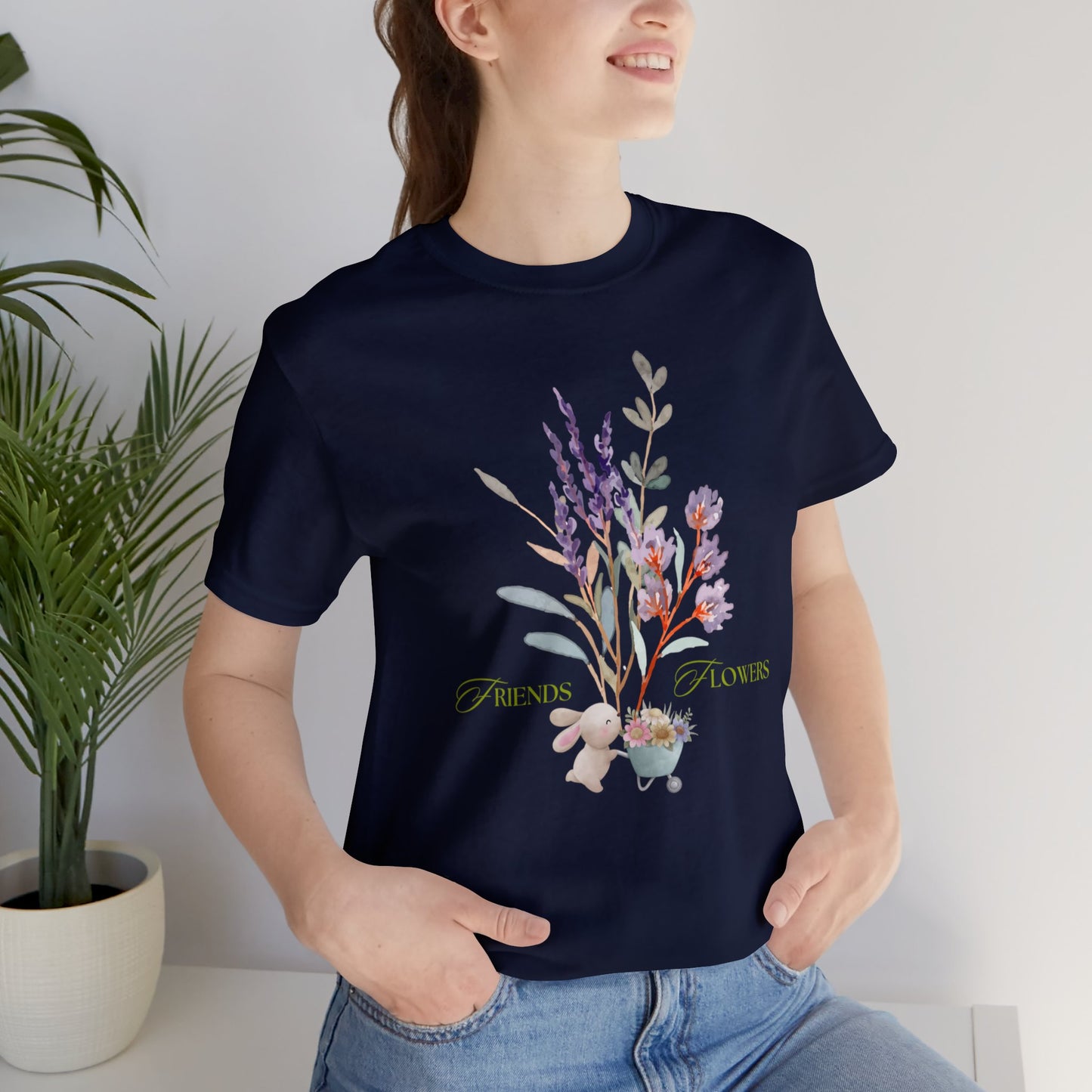 Friends and Flowers Jersey Tee