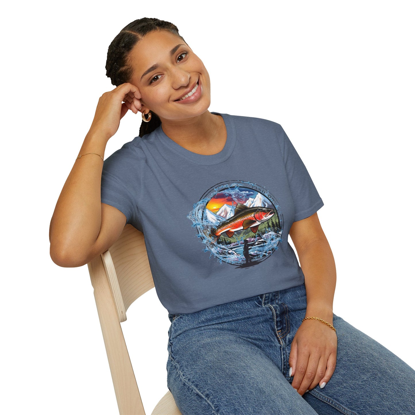 Fish On Unisex Softstyle T-Shirt