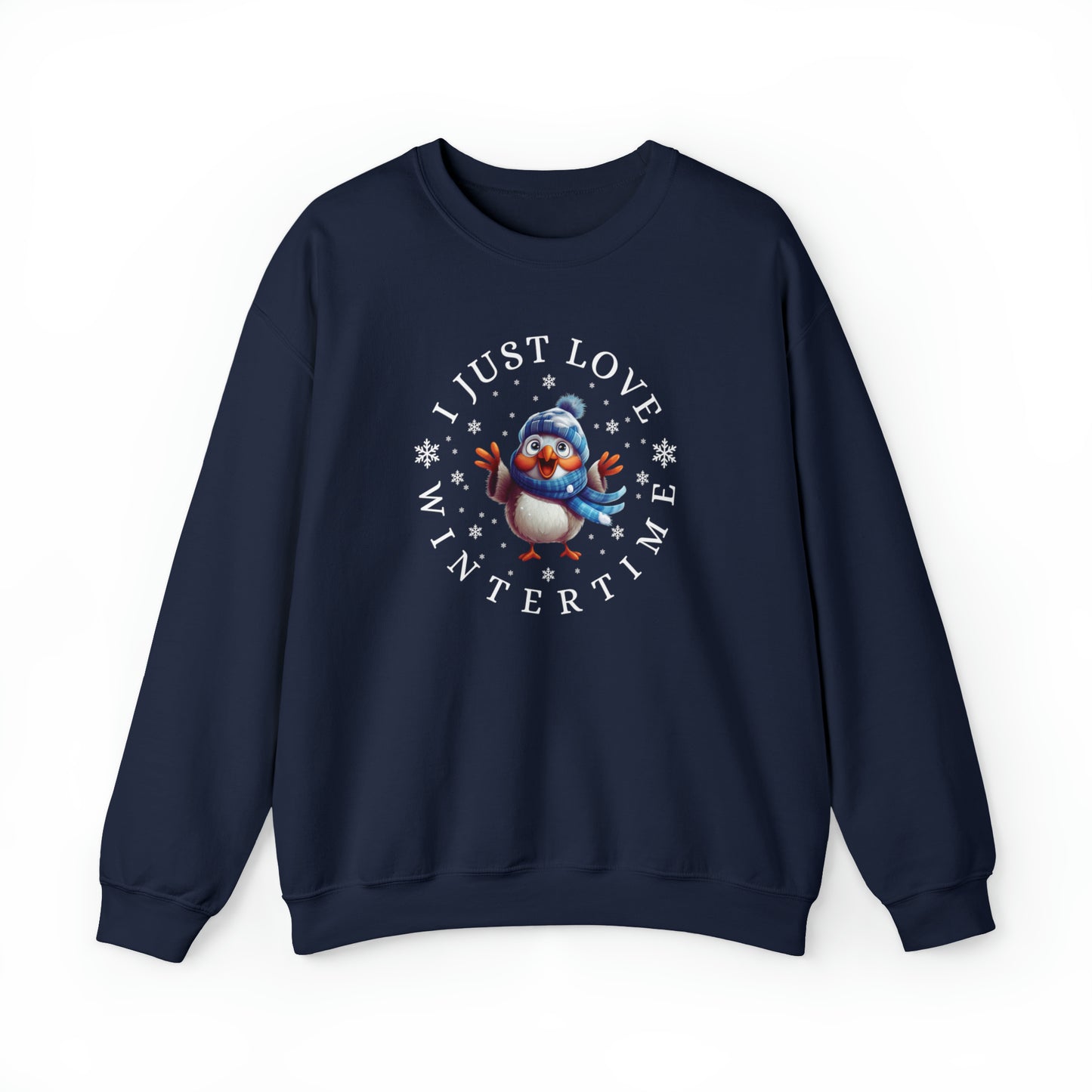 I Just Love Wintertime Unisex Crewneck Sweatshirt
