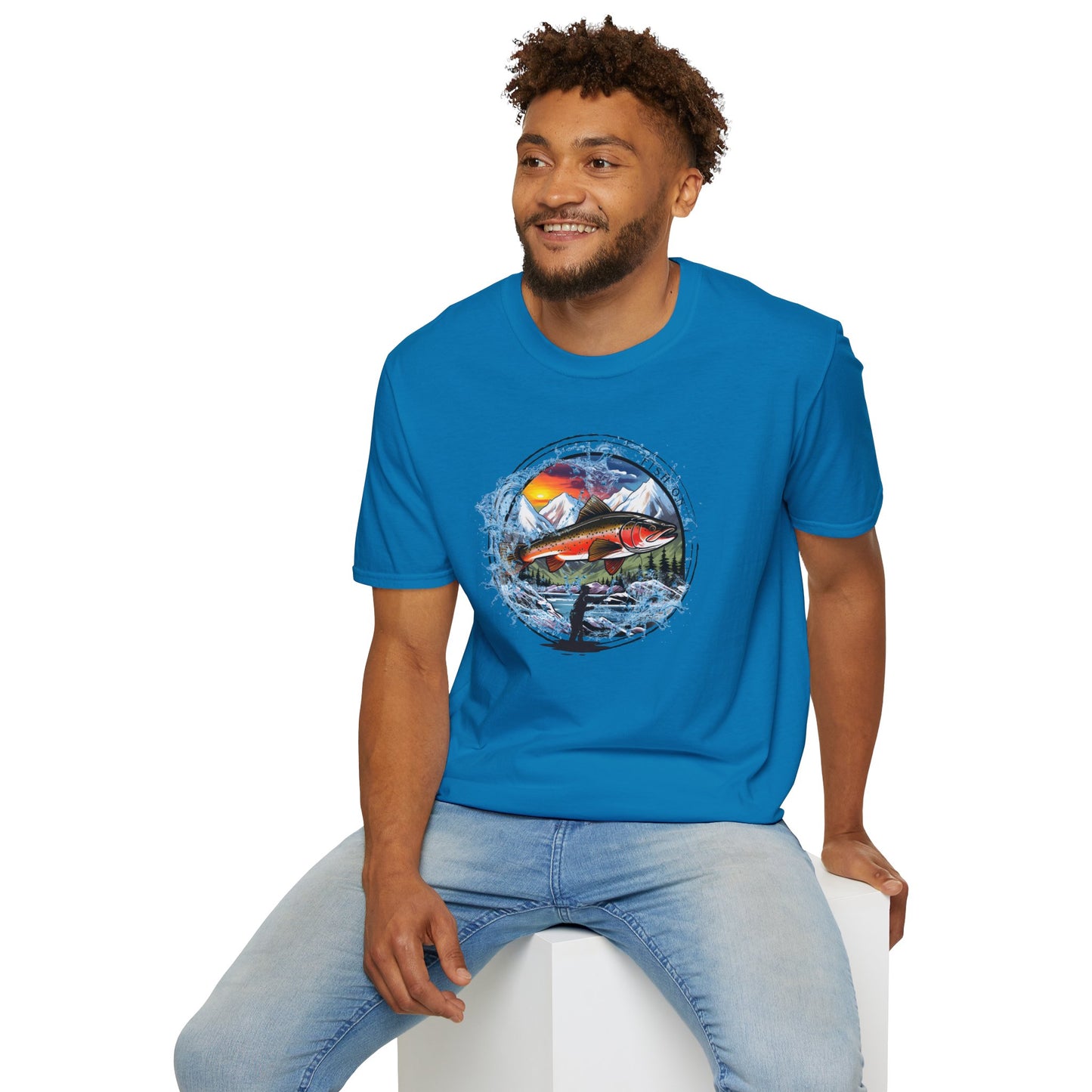 Fish On Unisex Softstyle T-Shirt