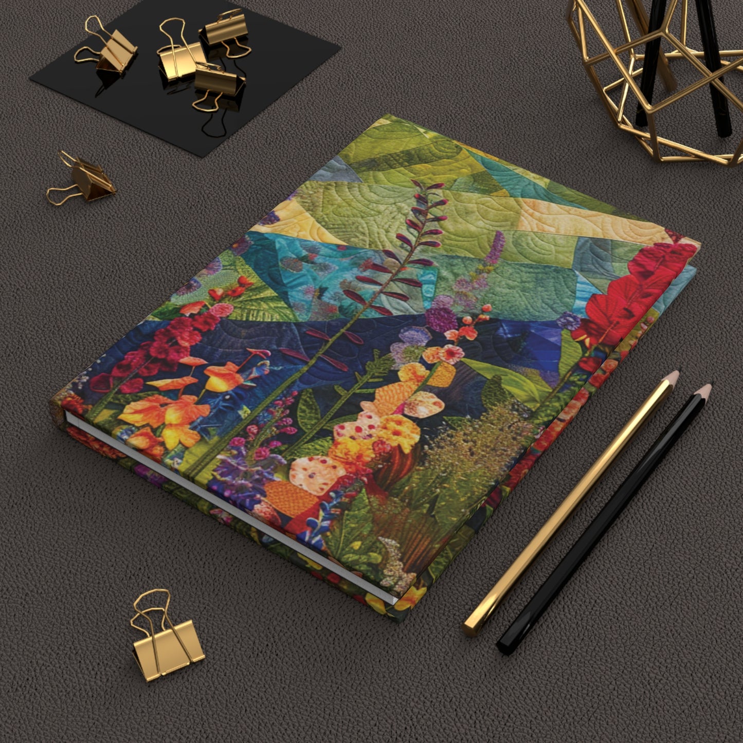 Mock Quilted Patchwork Hardcover Journal