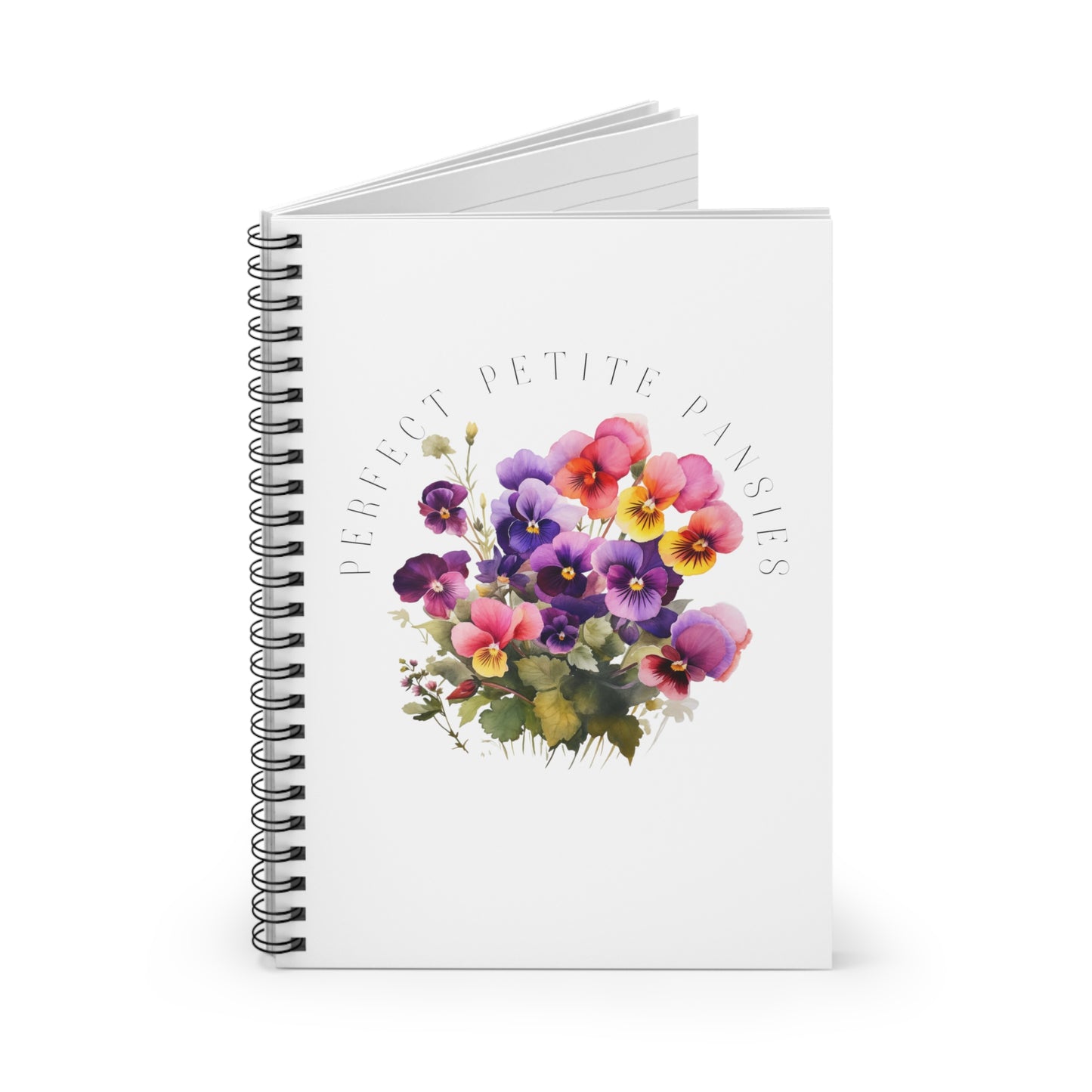 Perfect Petite Pansies Notebook