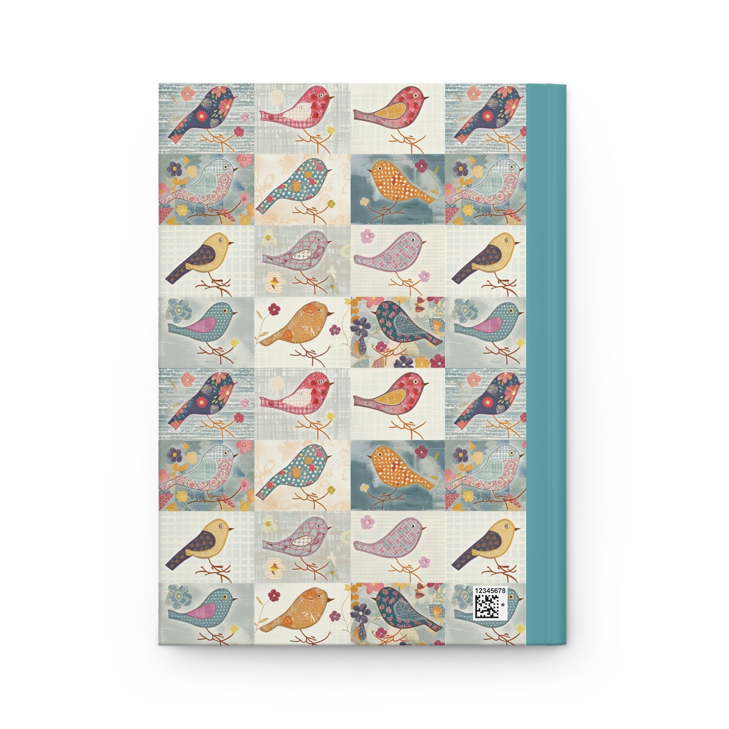 Quilted Patchwork Bird Hardcover Journal