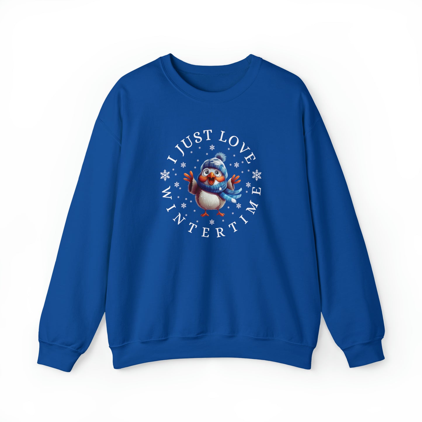 I Just Love Wintertime Unisex Crewneck Sweatshirt