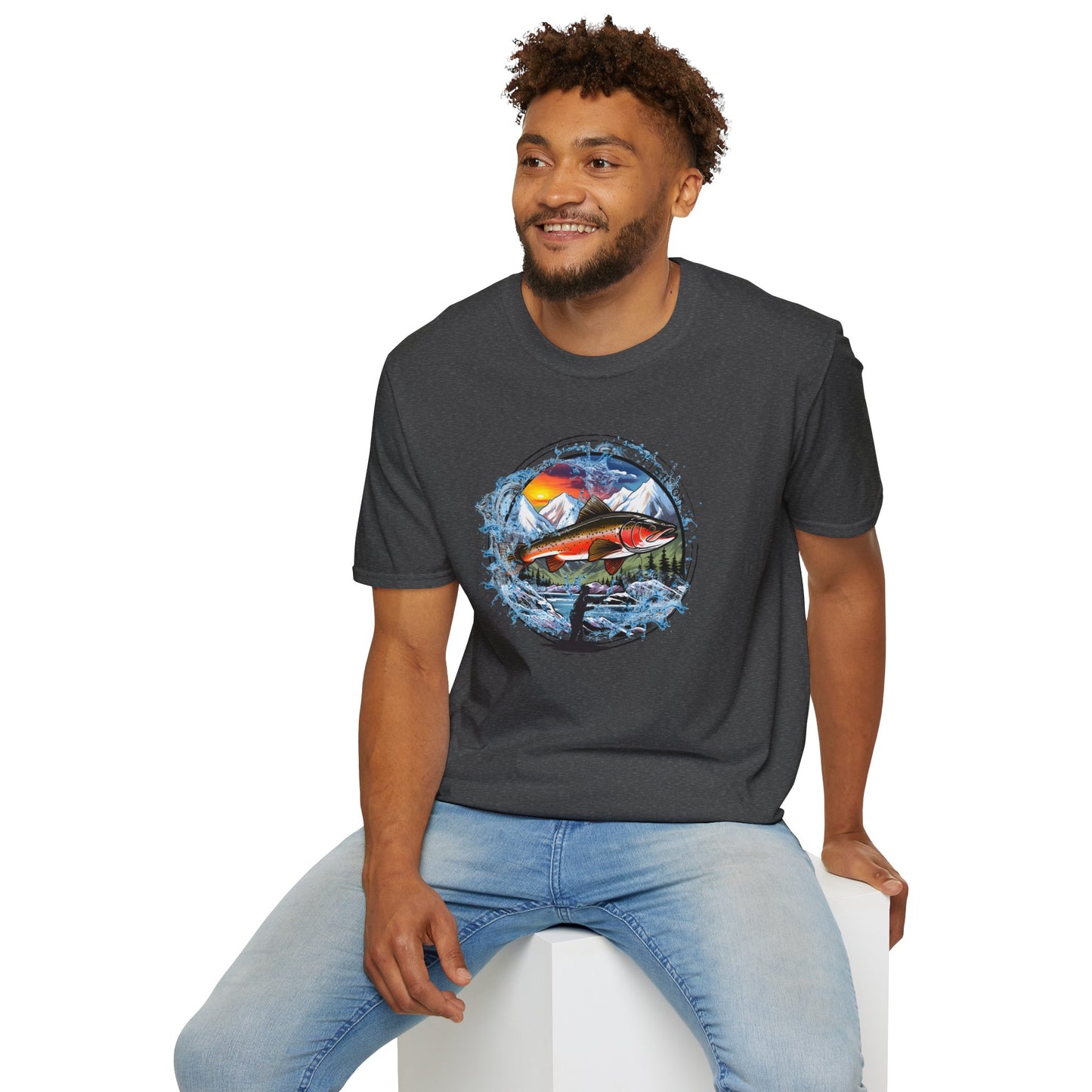 Fish On Unisex Softstyle T-Shirt