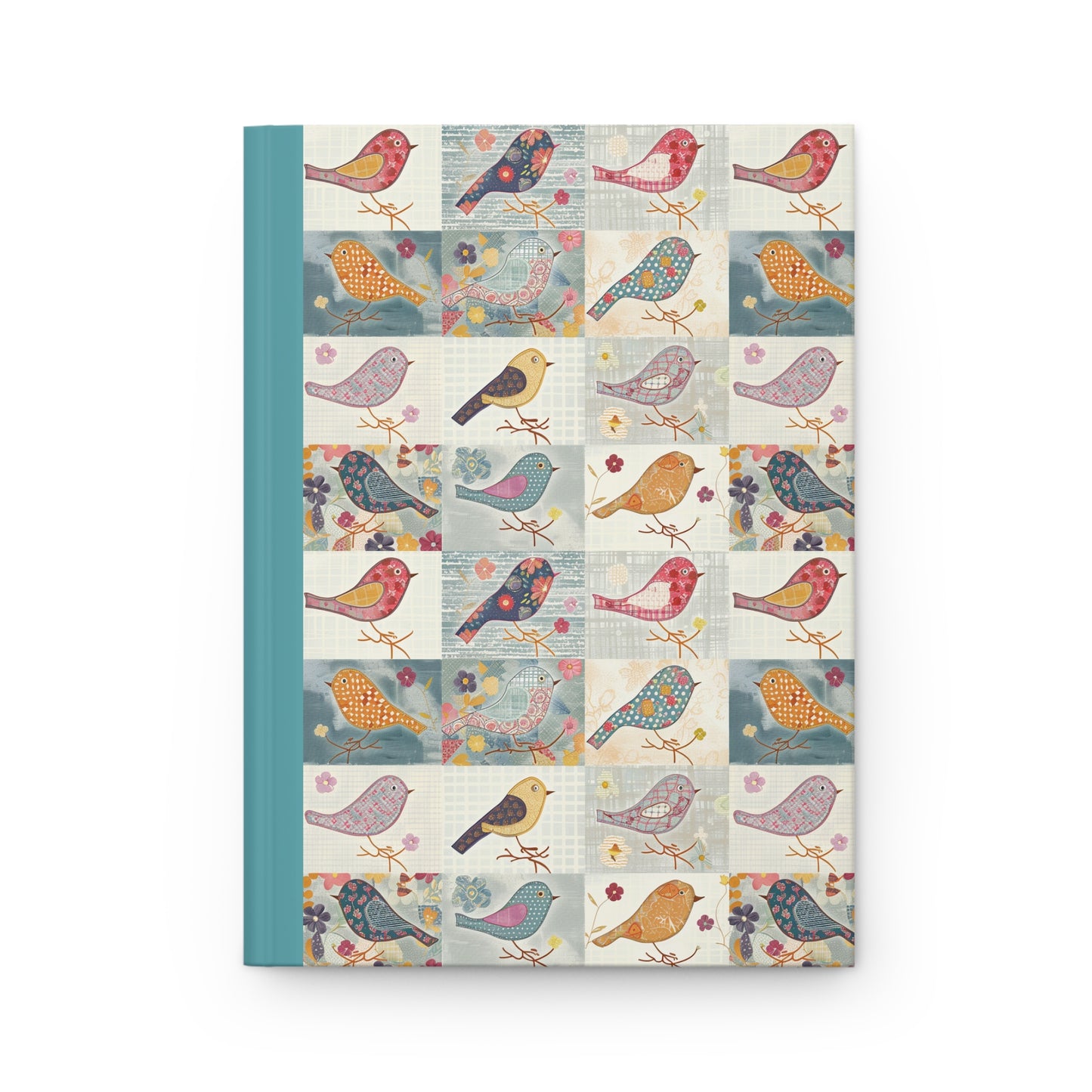 Quilted Patchwork Bird Hardcover Journal