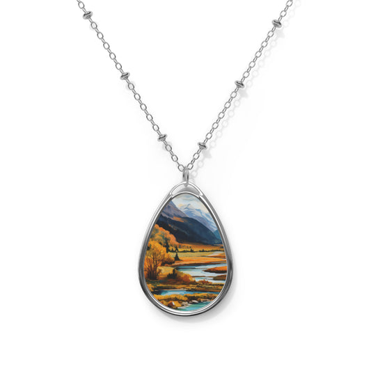 Fall River Valley Oval Necklace