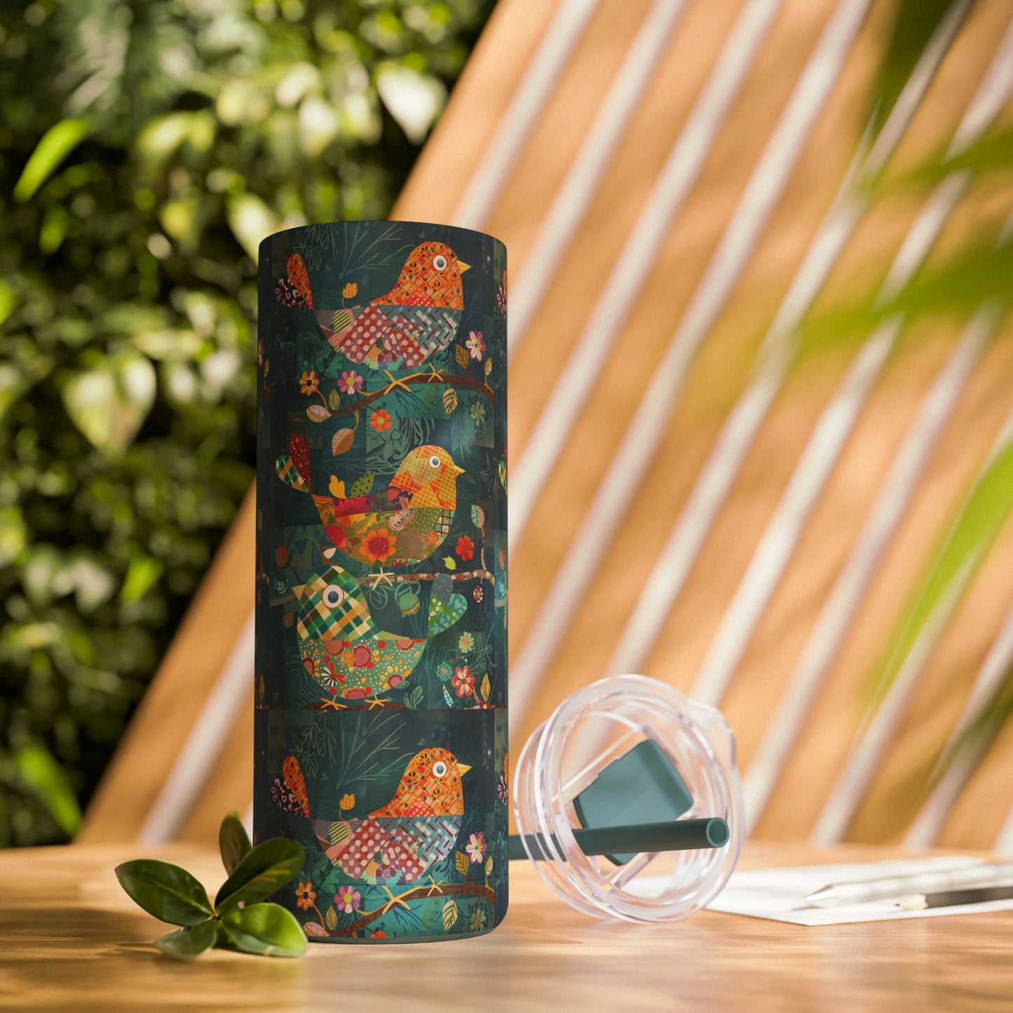 Quilted Birdie Tumbler, 20oz