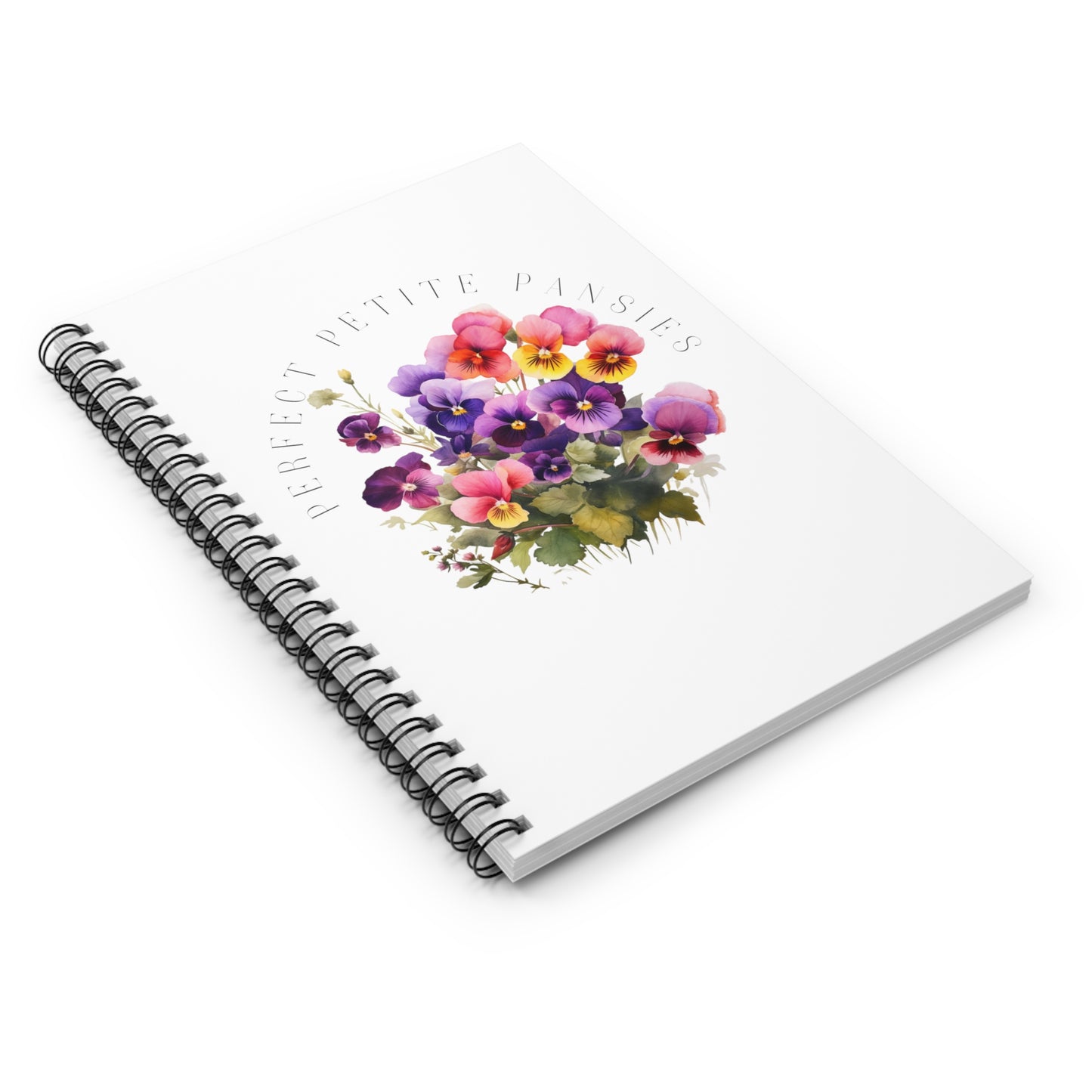 Perfect Petite Pansies Notebook