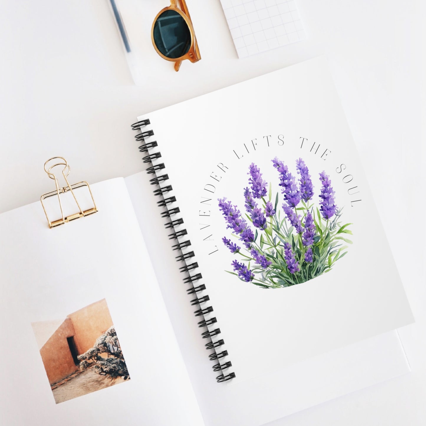 Lavender Lifts The Soul Notebook