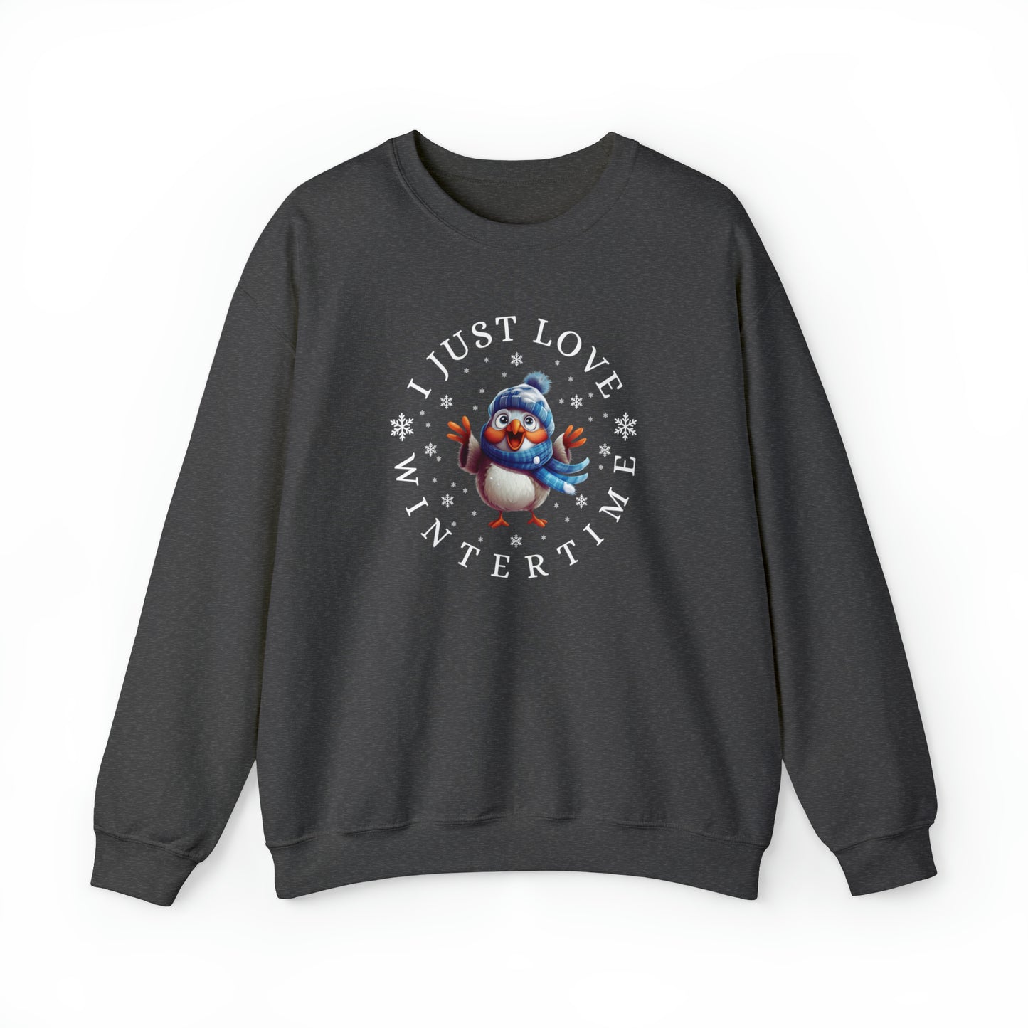 I Just Love Wintertime Unisex Crewneck Sweatshirt
